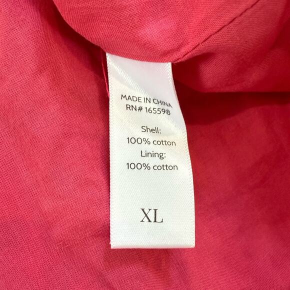 NWT Andie Swim The Roatan Midi Eyelet Open Back Dress Rosette Pink Size XL - Picture 9 of 12